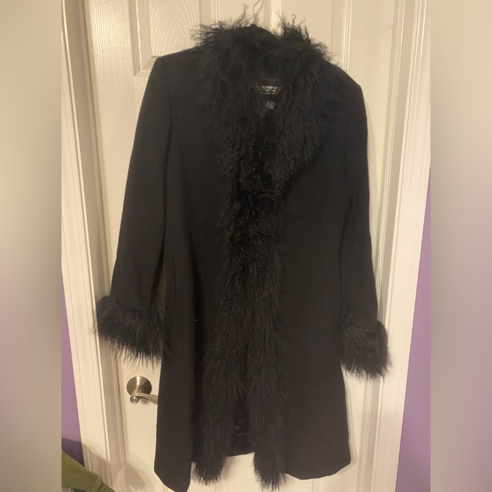 Marvin Richards Sleek Black Outerwear size 10 lamb wool